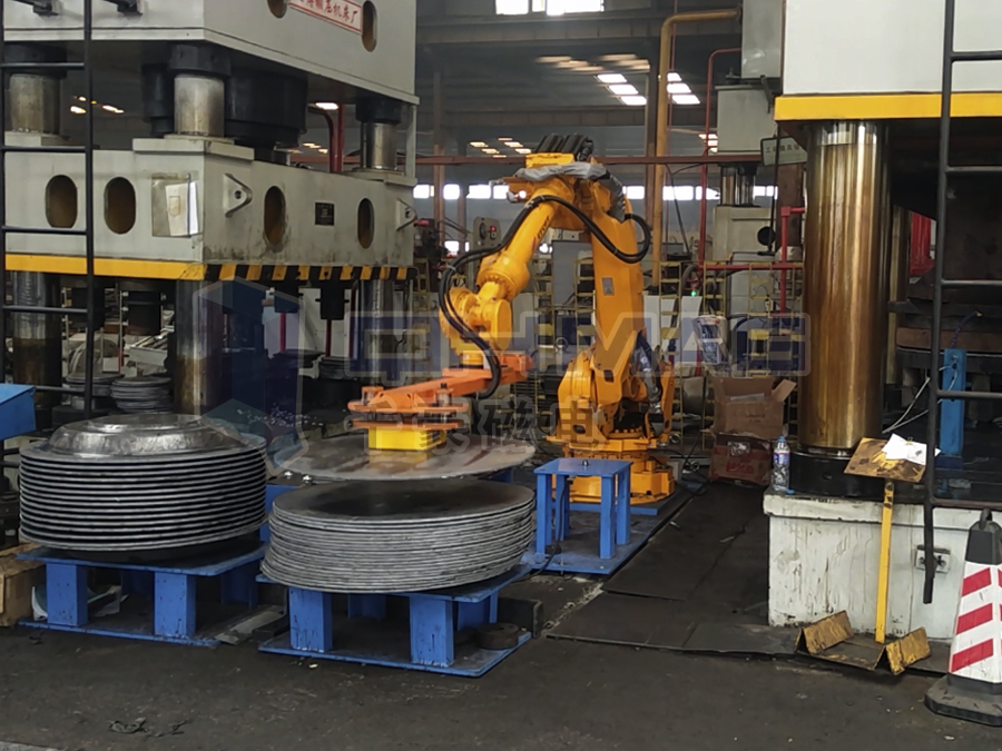 自動化機(jī)械手夾持電永磁鐵焊接工裝夾具